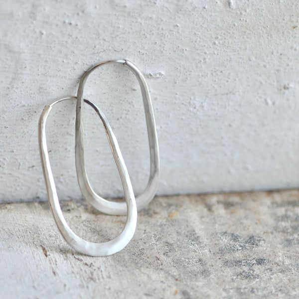 horseshoe hoop sterling silver