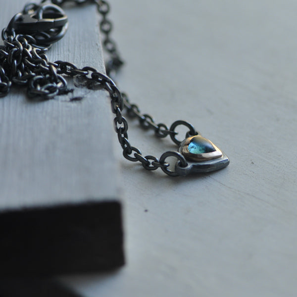 tourmaline heart necklace