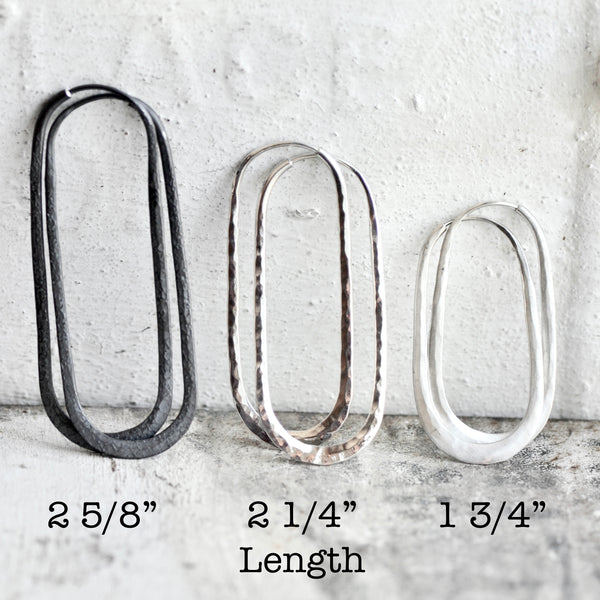 horseshoe hoop sterling silver