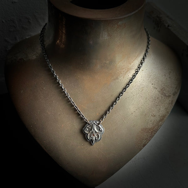 sterling silver hand wrought pendant 