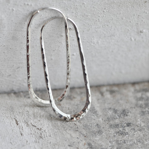 horseshoe hoop sterling silver