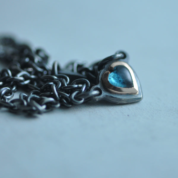 tourmaline heart necklace
