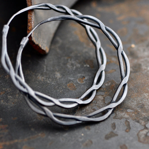 spiral twist hoops
