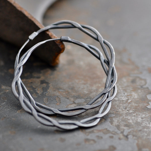 spiral twist hoops
